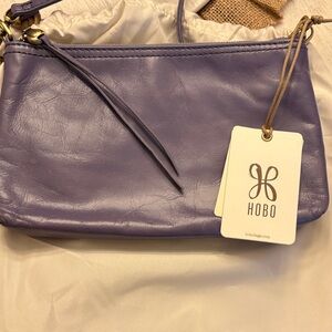 HOBO Lavender Leather Hobo Bag